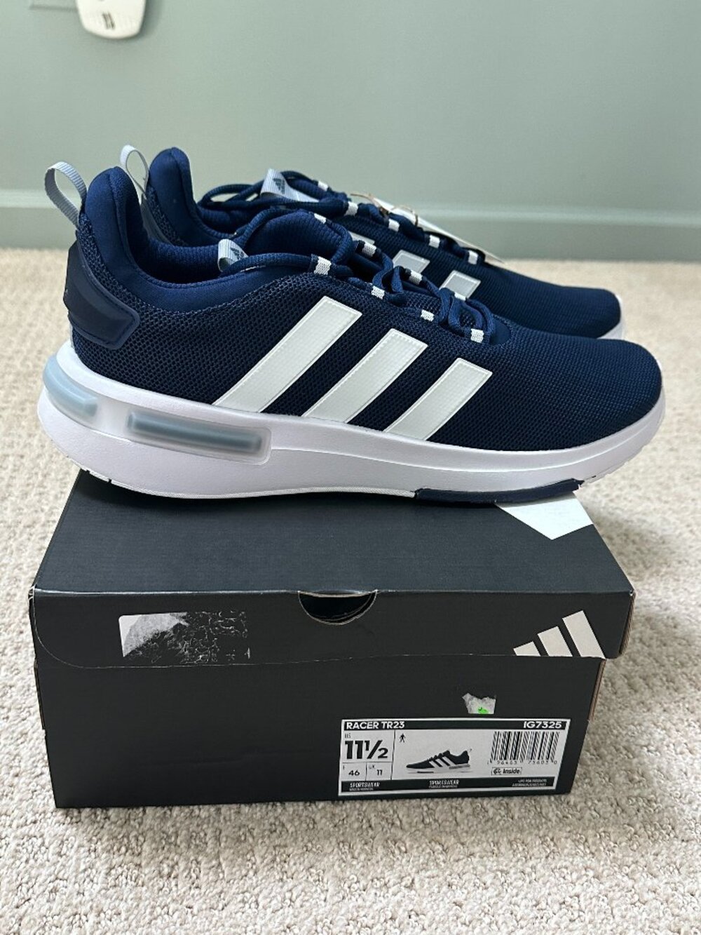 Adidas Racer TR23 Men’s 11.5 Navy Blue/White